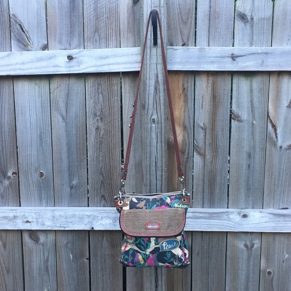 Sakroots Handbags - Sakroots Peace Nature Cloth Crossbody Bag Purse